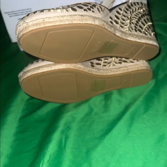 ALDO Women's Cream Espadrille Wedge Sandals size 8 - Picture 5 of 14